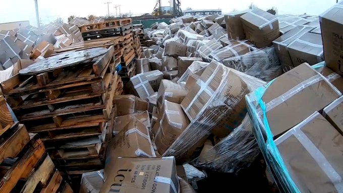 4千万防疫用品任雨淋 媒体询问高官才想起