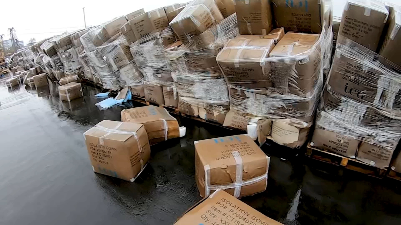 4千万防疫用品任雨淋 媒体询问高官才想起