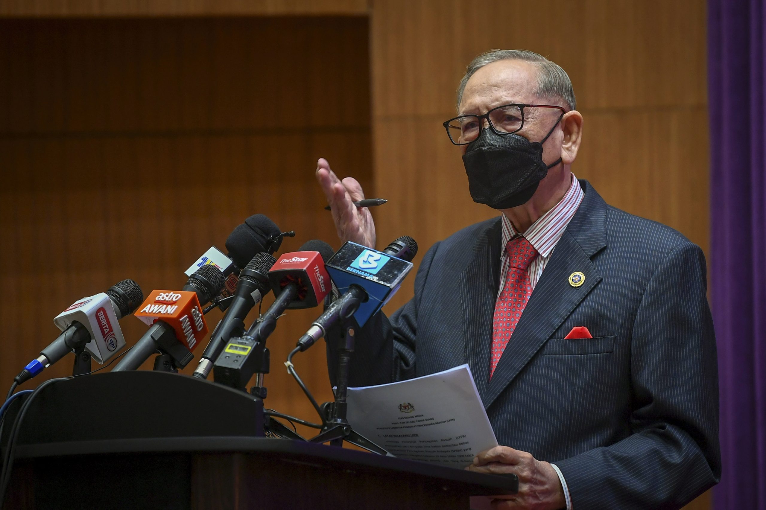 “没阻止调查阿占巴基”·反贪顾问主席：交政府、元首决定我命运