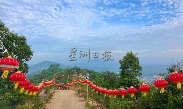 供FB／马口新春布置年味浓，来　拍照打卡
