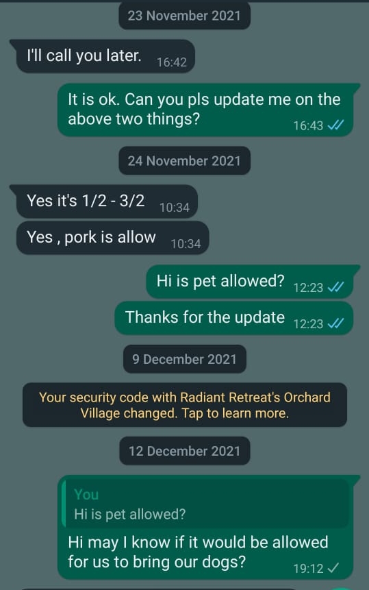 农历新年计划出游在著名网站订别墅·联系房主反被骗1200令吉