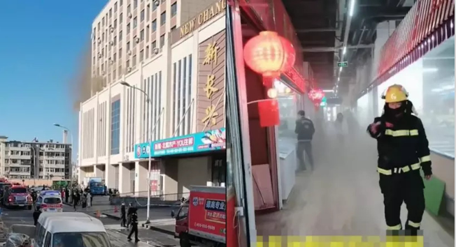 大连市场除夕大火酿8死5伤 1消防员殉职