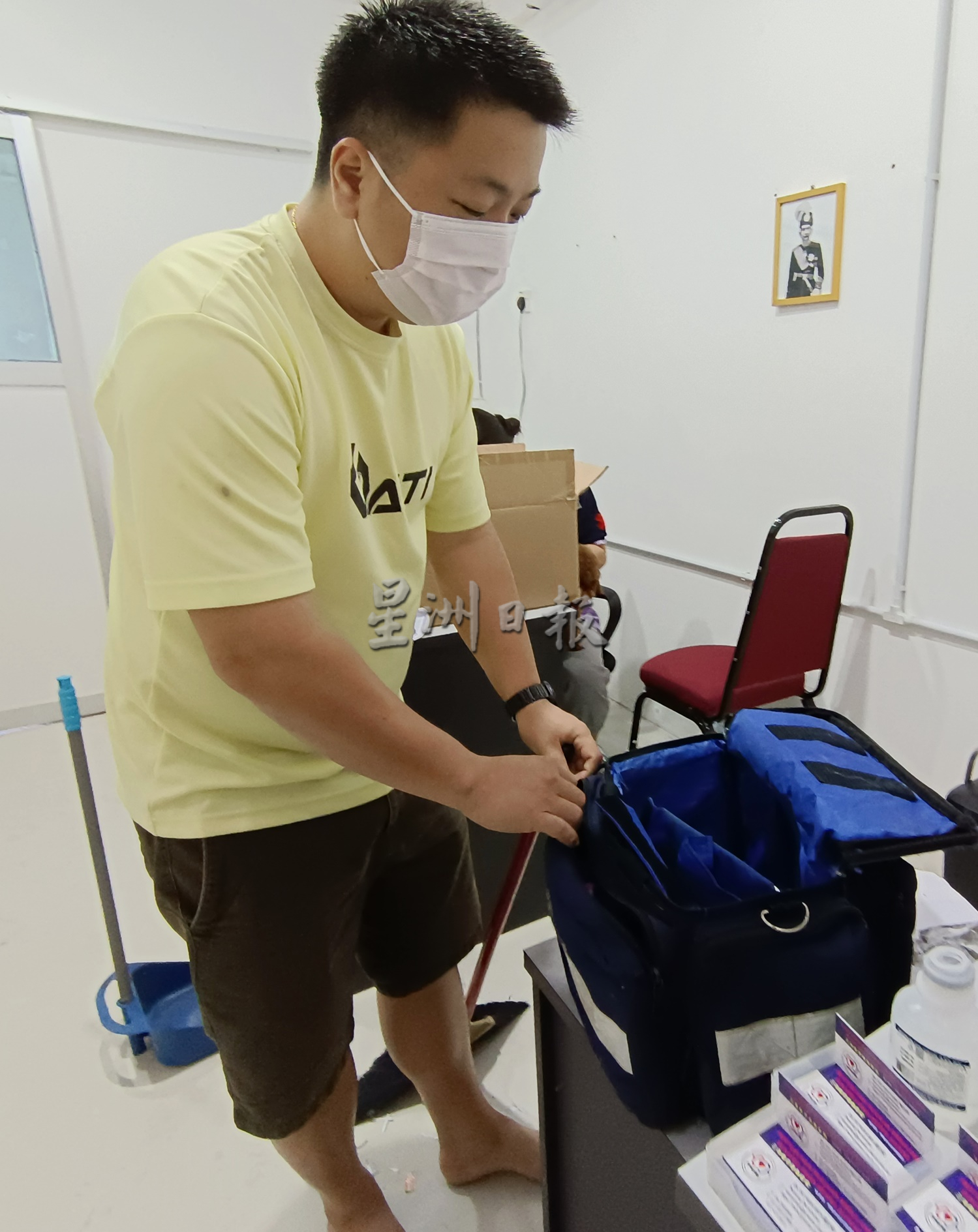 已审(大北马)三洋救护慈善机构办公室入贼,被偷走逾万令吉的医护器材;主席徐忠鸿说,该机构暂时不对外进行筹款。