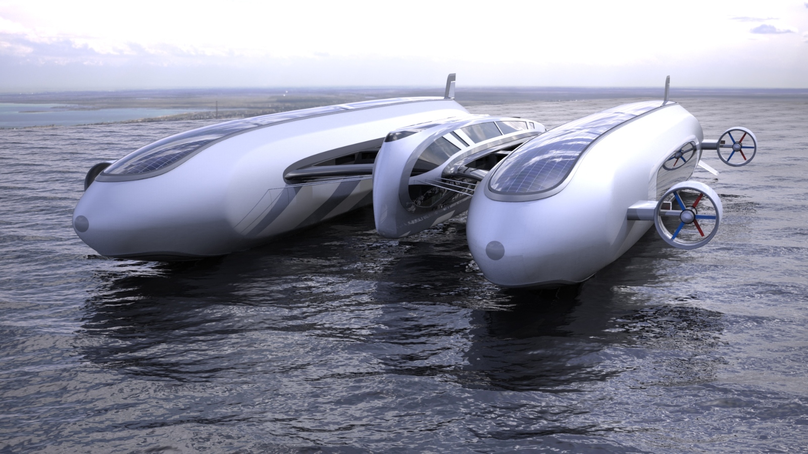 拼盘 2图/巨型氦气动力飞船 豪华设备一应俱全