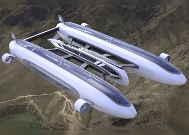 拼盘 2图/巨型氦气动力飞船 豪华设备一应俱全