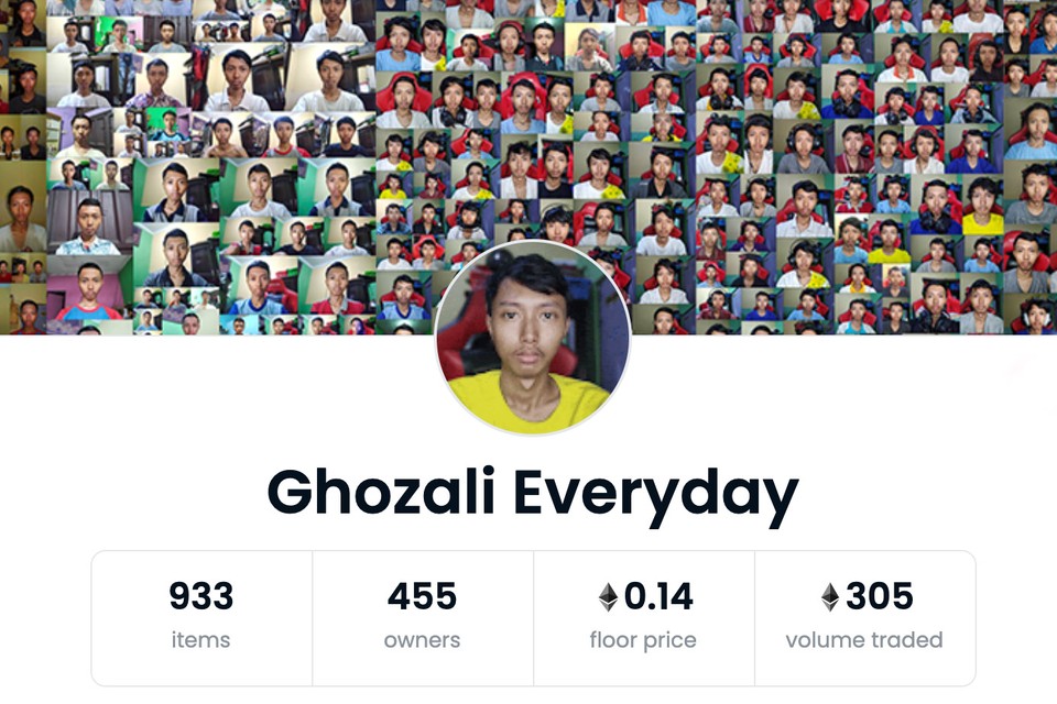 拼盘/交易量近100万美元!印尼学生将千张自拍照制成NFT