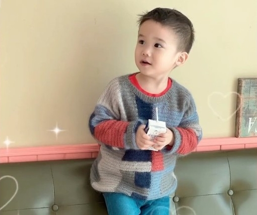 拼盘/高价毛衣无爱孙尺寸 祖母亲手编织赠送