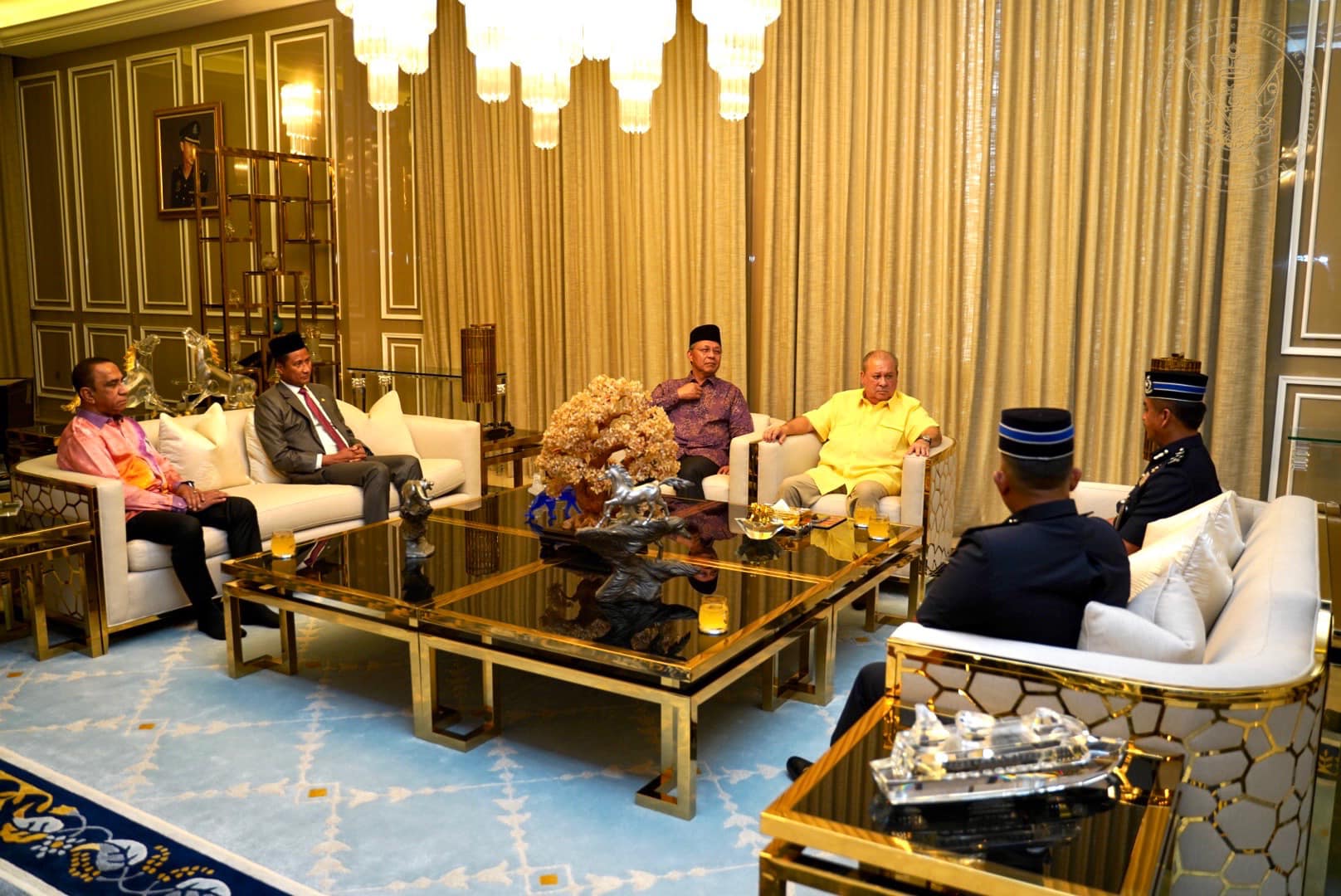 柔:全国副总警长和柔总警长觐见柔佛苏丹