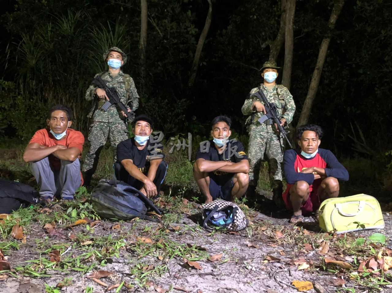 柔:新闻:4人企图非法入境我国遭逮捕