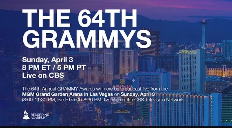 格莱美颁奖礼敲定4.3 移师拉斯维加斯