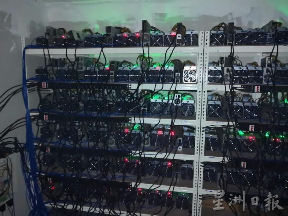 租店屋偷電挖比特幣 檳警起100挖礦機捕4男