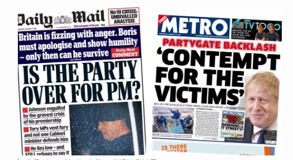 约翰逊为违规参加酒会道歉 伦敦人大怒 反对党吁辞职