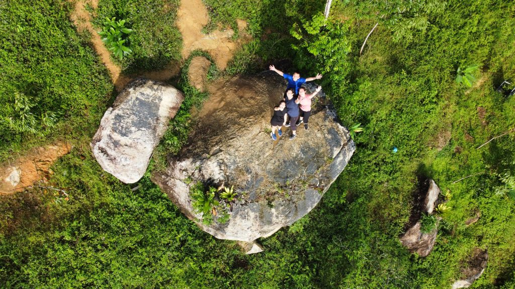 霹:版三下方/元旦登高迎好意头 利民加地山火热