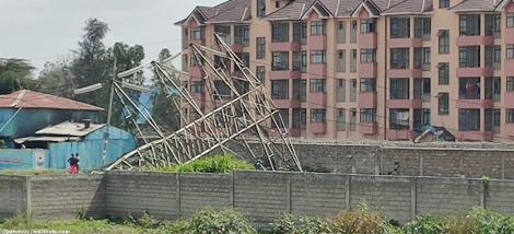 高压电塔倒塌 肯雅全国大停电