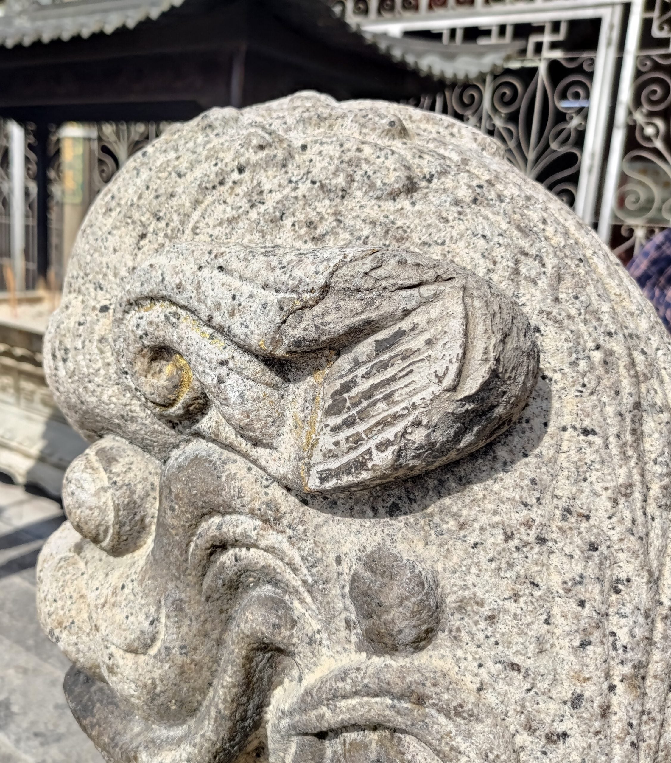 (大北马)观音亭石狮子遭人蓄意破坏,广福宫入图欲建围篱无下文