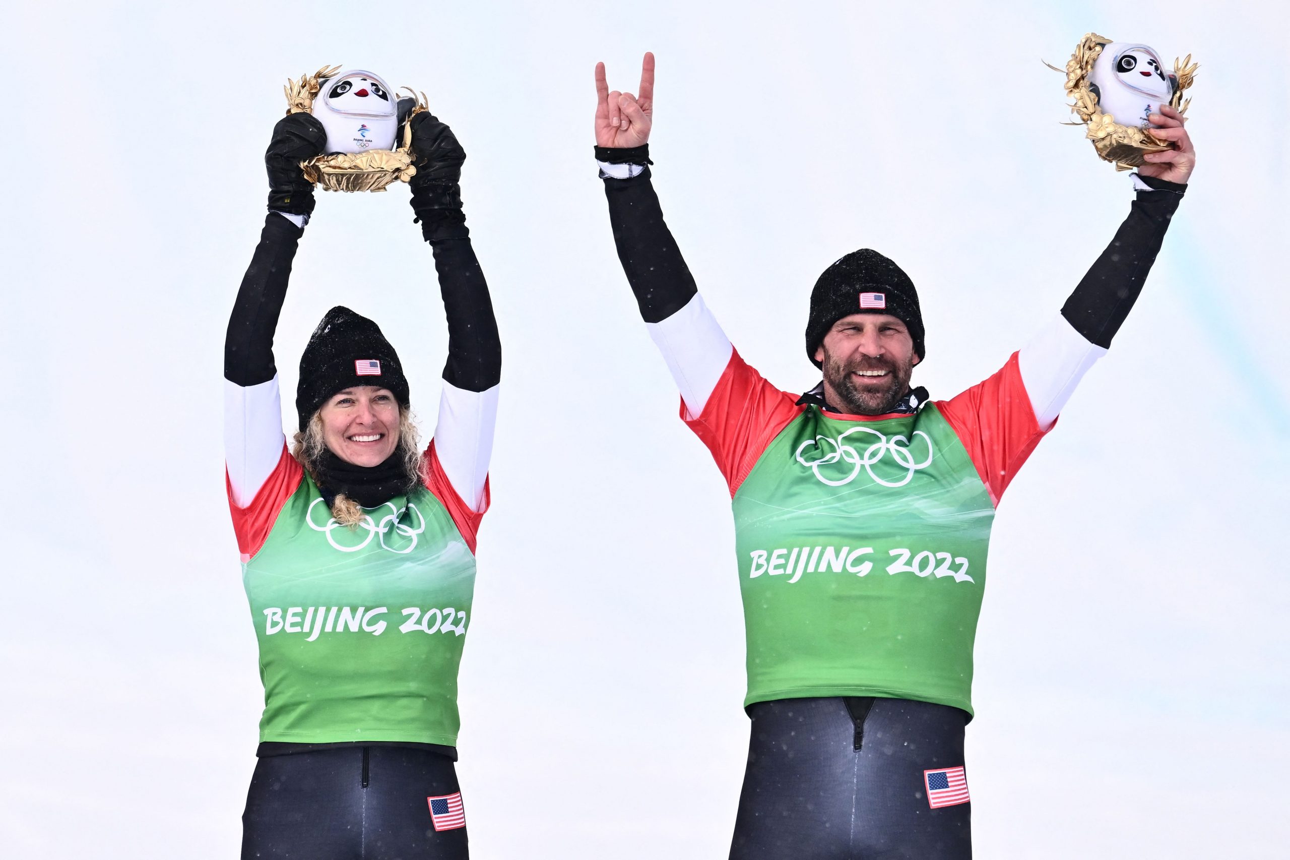 单板滑雪障碍追逐混合团体赛 美国称霸冬奥新赛项