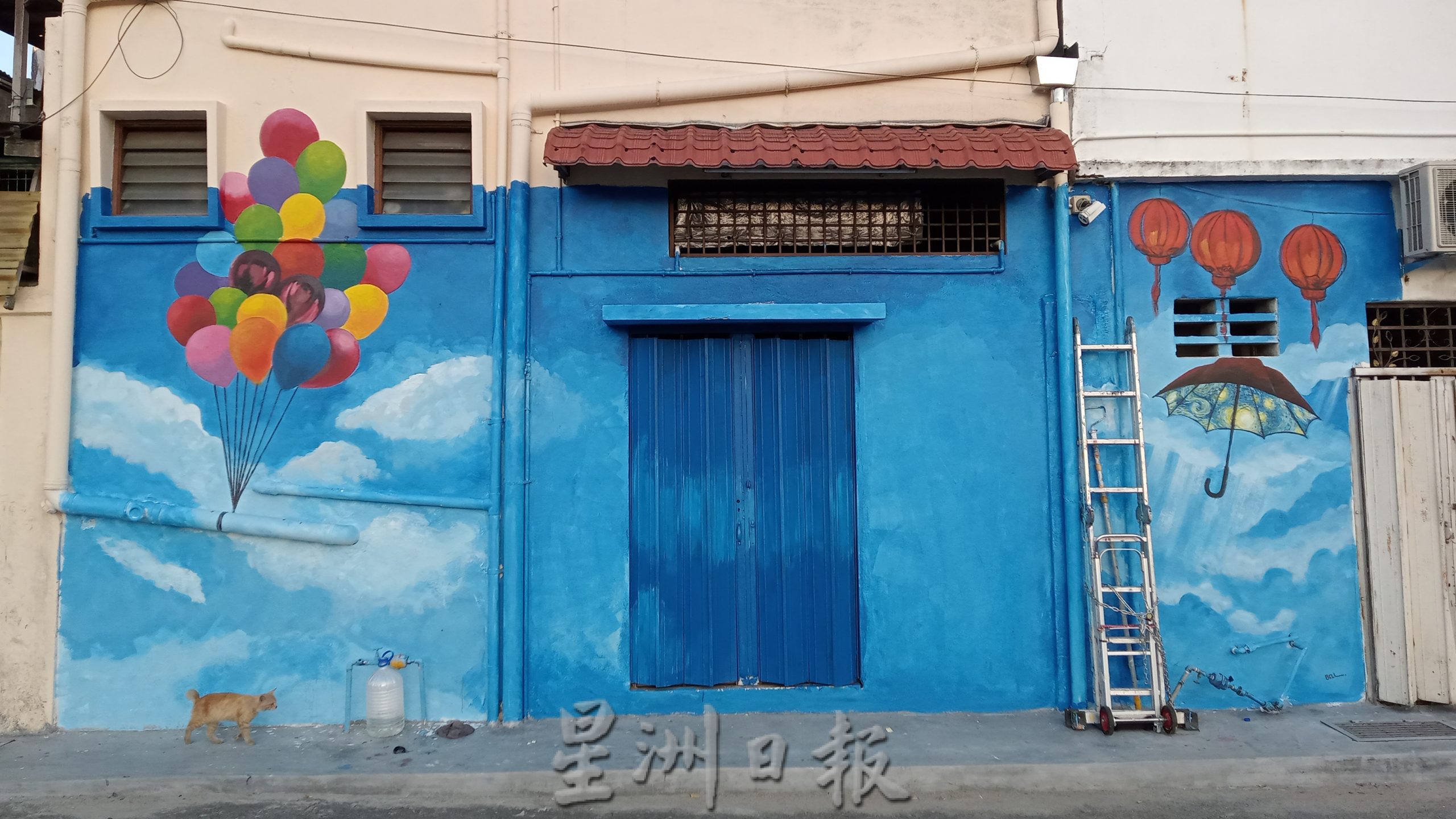 庇朥/ 瓜拉庇朥市区小巷及老店建筑物进行绘画壁画，使社区增添色彩。