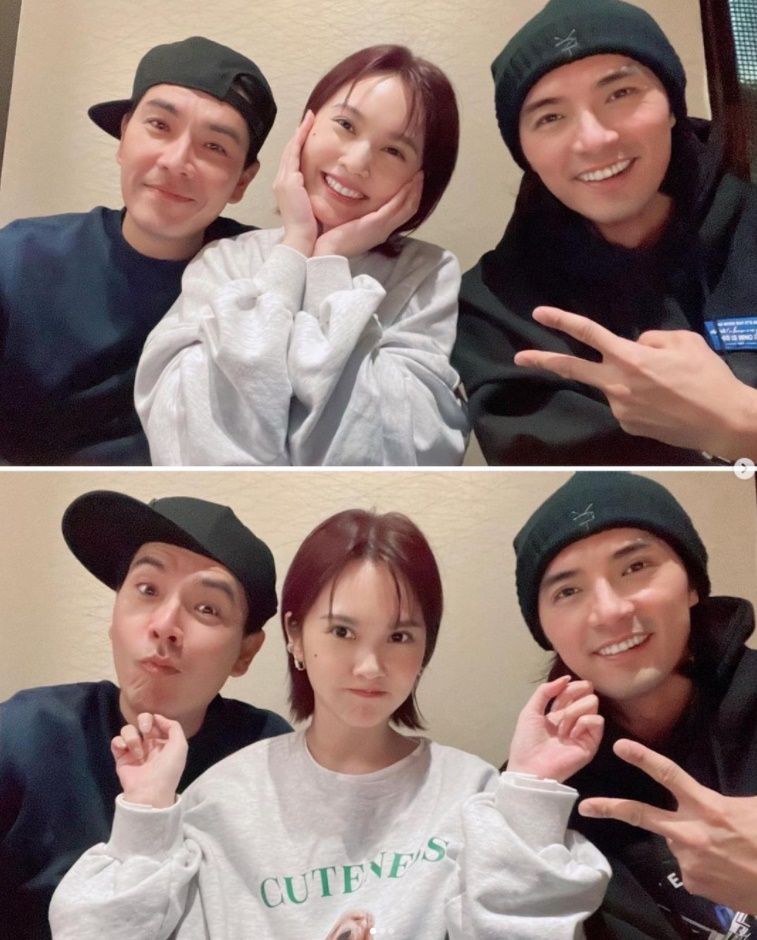 晒与2大男神合影 王传一“催生”杨丞琳