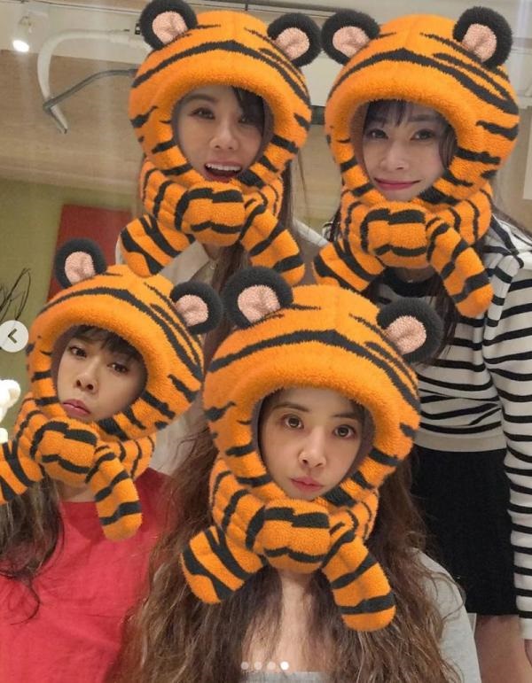 蔡依林过年晒美照 与蔡健雅化身“老虎”卖萌