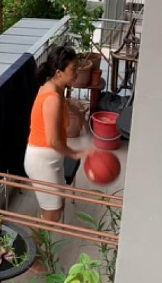 公寓阳台泼脏水打篮球 扰邻嫂上诉驳回