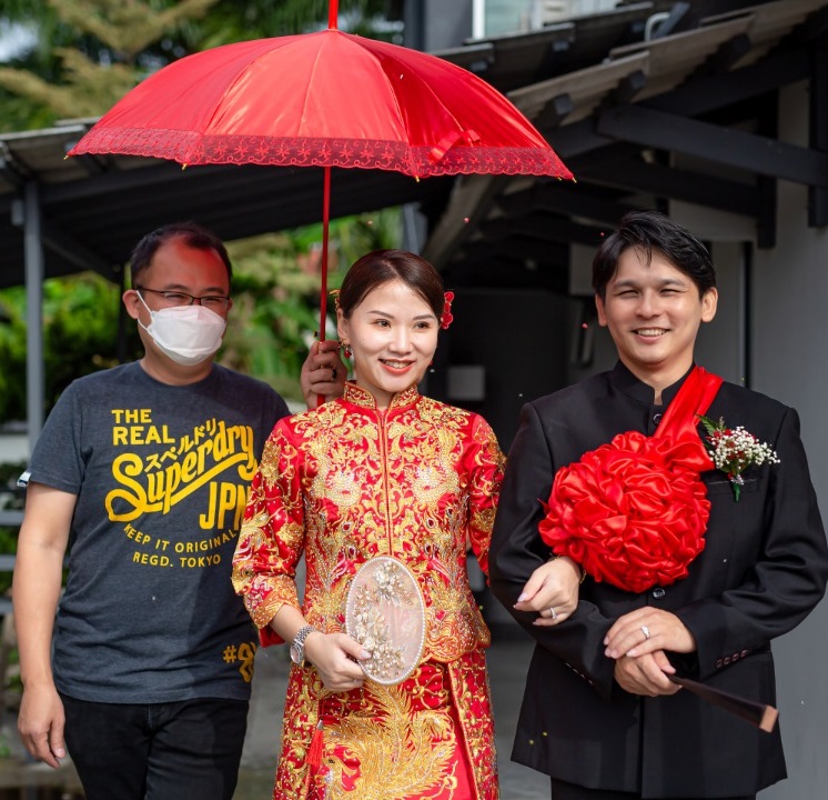 国门未开 泰国父母兄妹无法参与婚礼