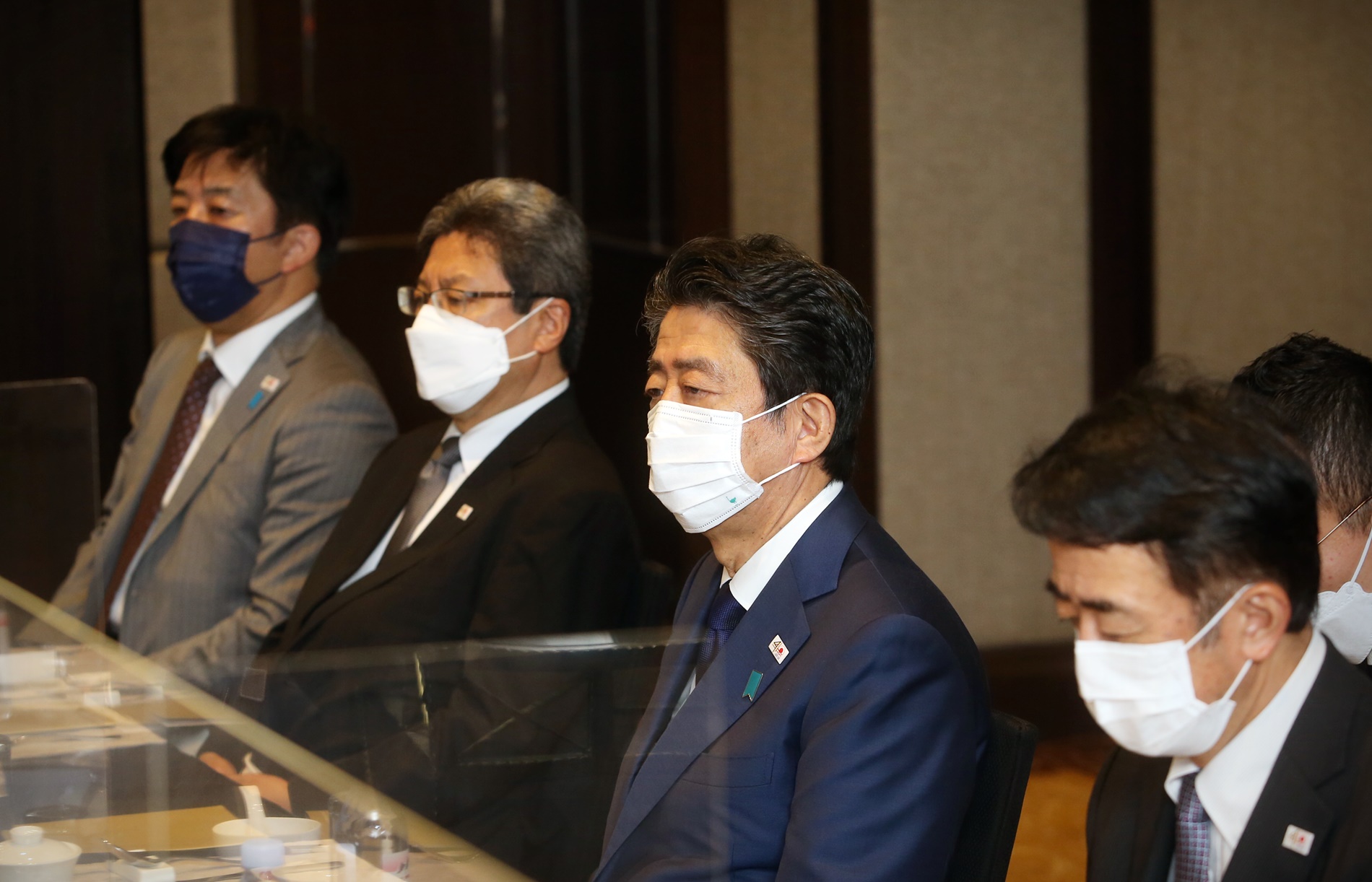 安倍晋三与大马商人交流