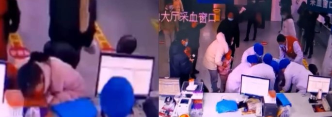 山东女子抽血后突晕厥 经急救后恢复意识