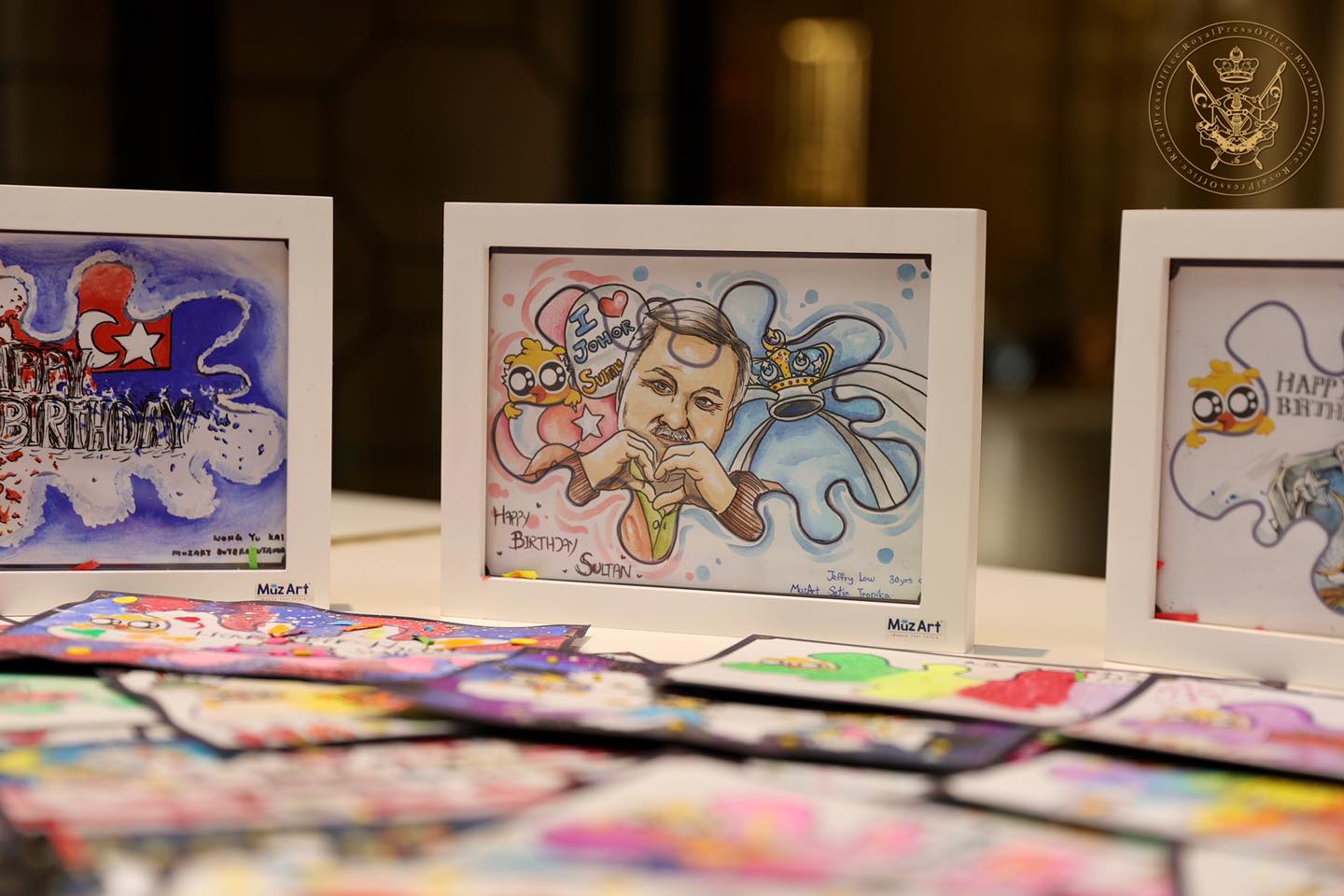 逾200小朋友绘制贺卡,庆柔苏丹诞辰