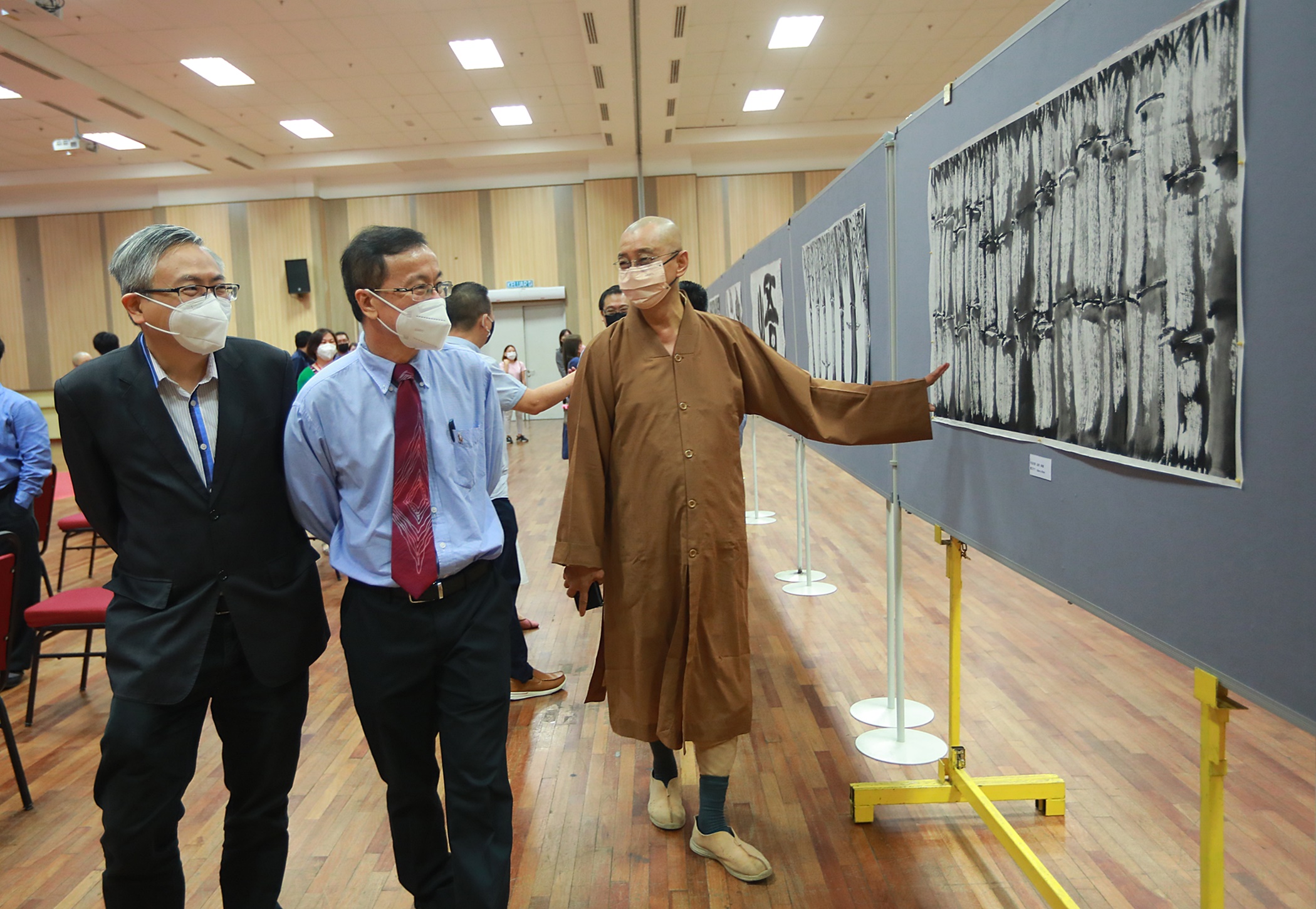 拉曼大学 继程法师书画展