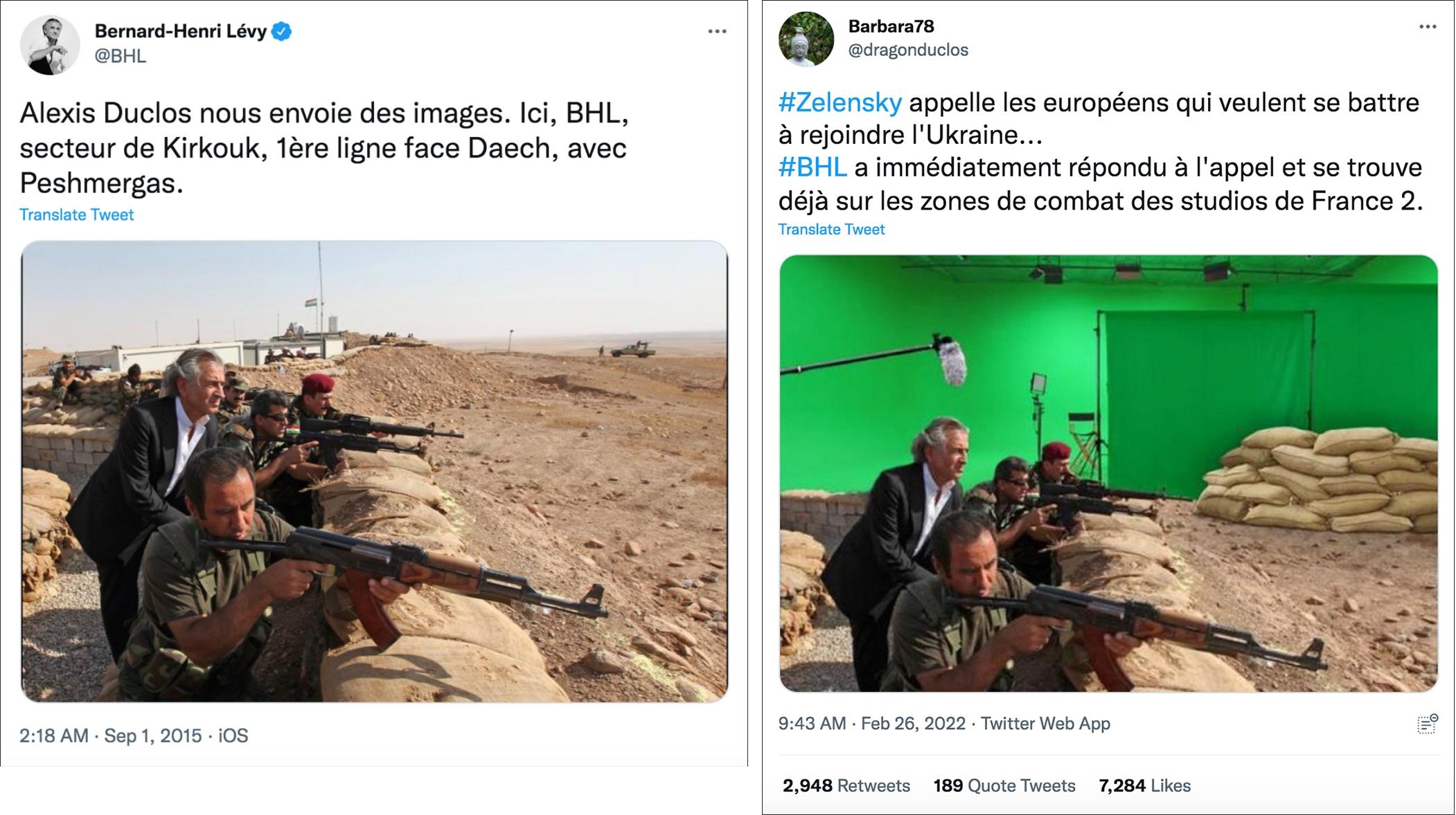 求真/乌克兰战地记者摄影棚里摆拍?