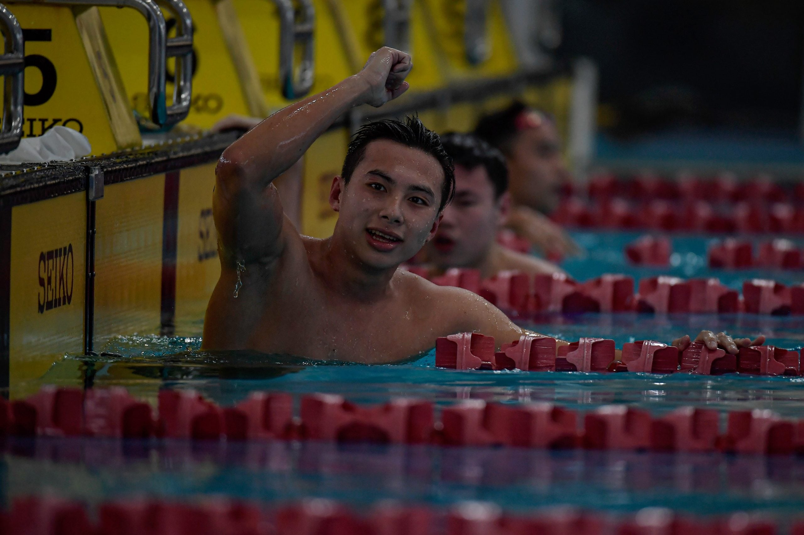 男1500公尺自泳（达世锦赛B标）  丘浩延：感觉很美好