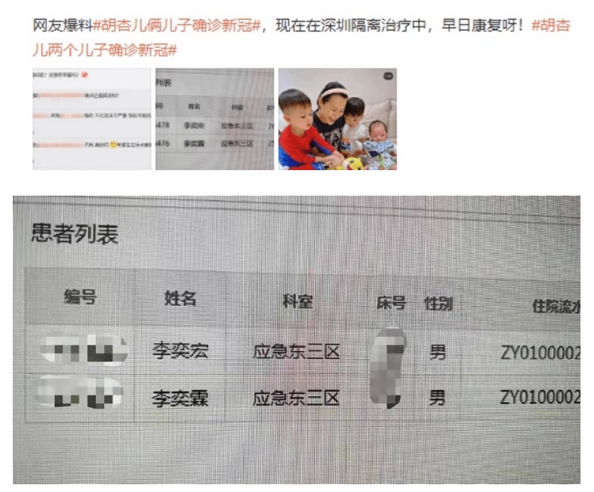 胡杏儿两子爆确诊冠病 小儿子未足1岁