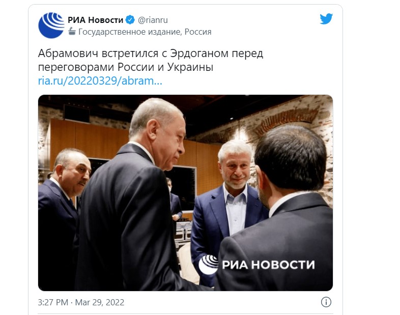 被疑下毒的俄国寡头被拍摄到身处俄乌新一轮谈判现场