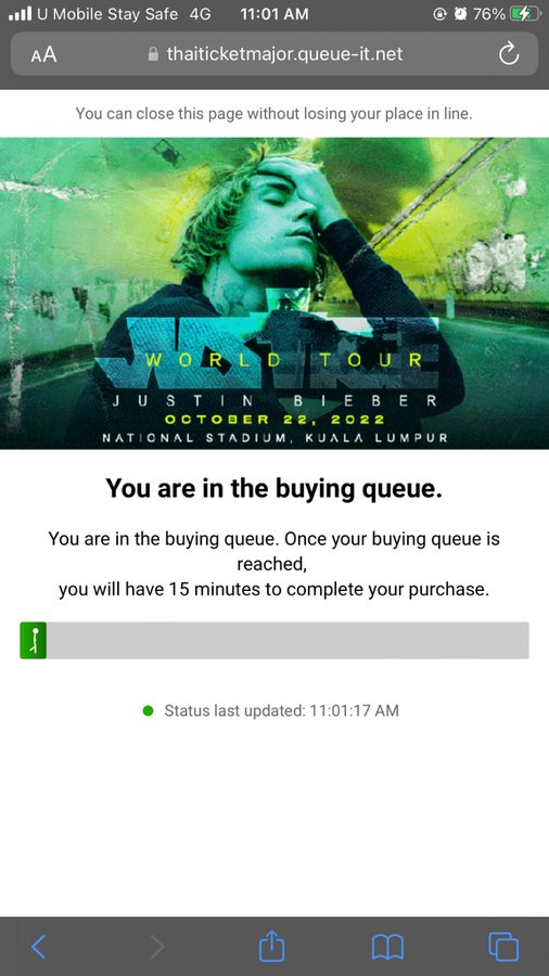 贾斯汀比柏演唱会采实名制开卖 网站塞车粉丝哀叹