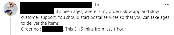 闪电水灾影响外卖·5分钟变等一小时