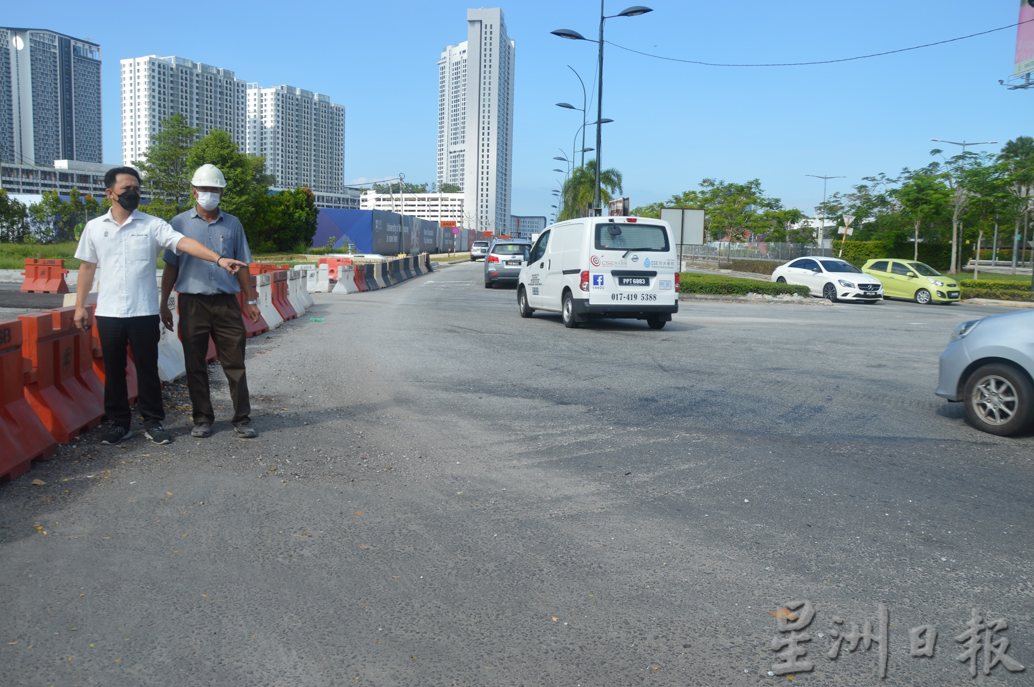 (大北马)桂花城大道高架天桥桥下道路通车