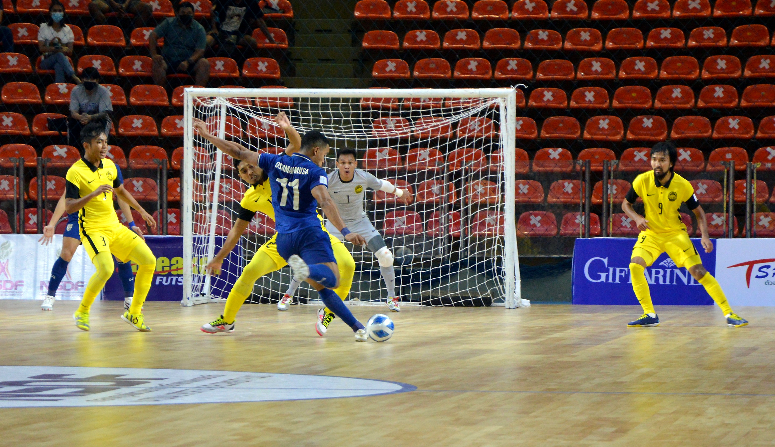 东南亚室内足球赛 大马不敌泰国无缘4强