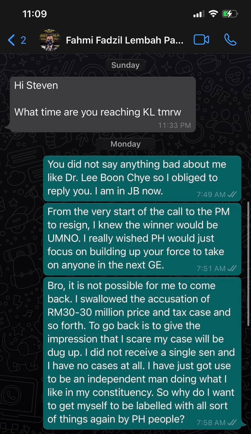 国:支持慕尤丁不因钱或官司,锺少云:欢迎有证据者报案