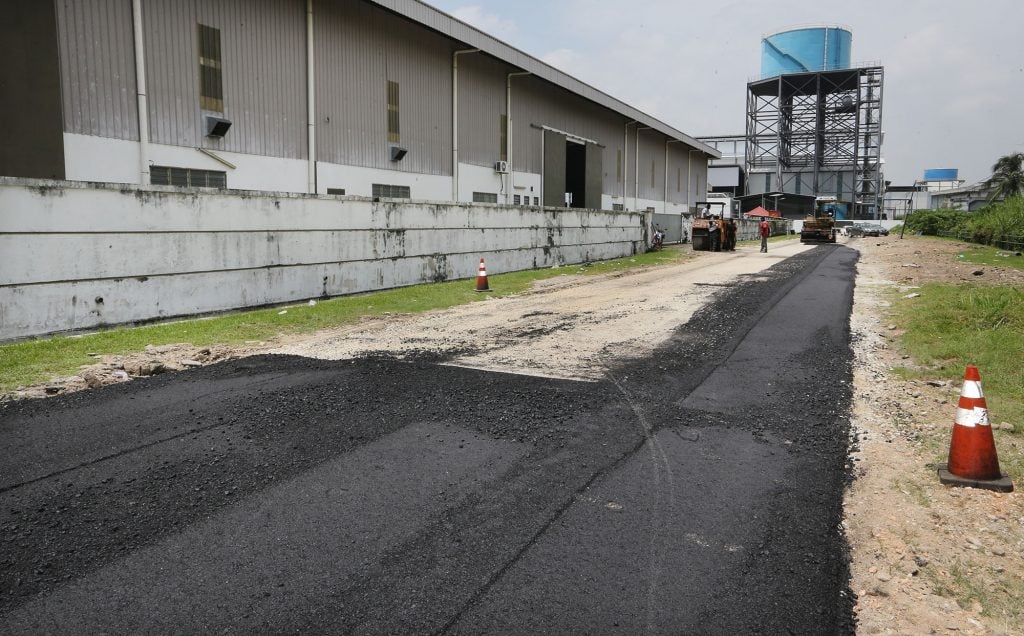 巴占道路重铺计划 预计本月尾可竣工