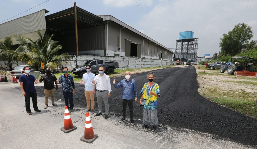 巴占道路重铺计划 预计本月尾可竣工