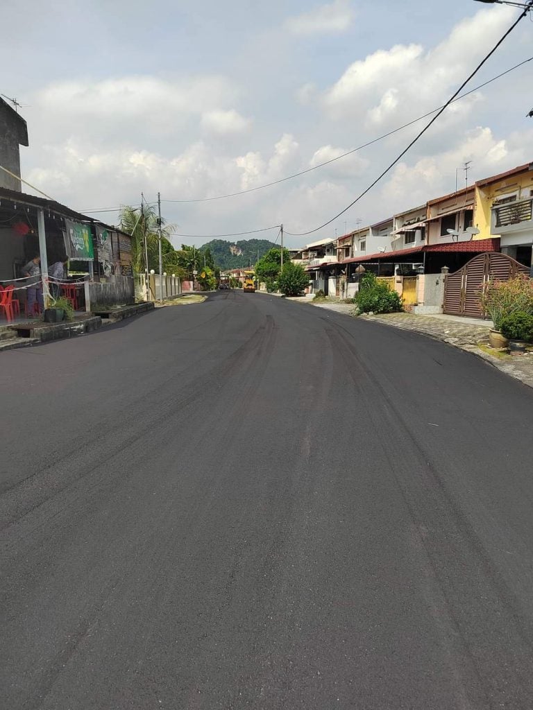 巴占道路重铺计划 预计本月尾可竣工