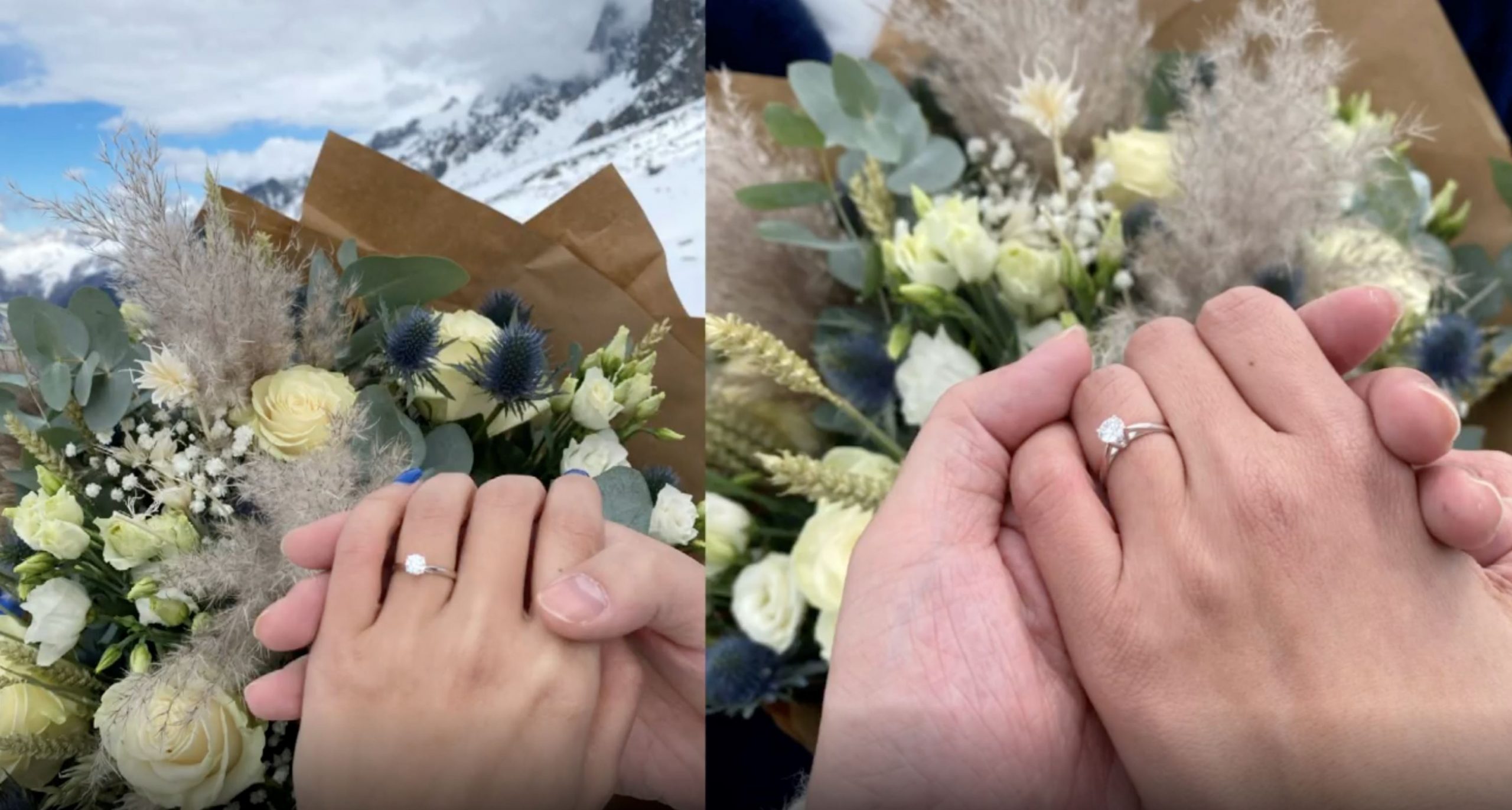 朱浩仁阿尔卑斯山求婚成功 甜蜜告白:一直都认定她就是那个人