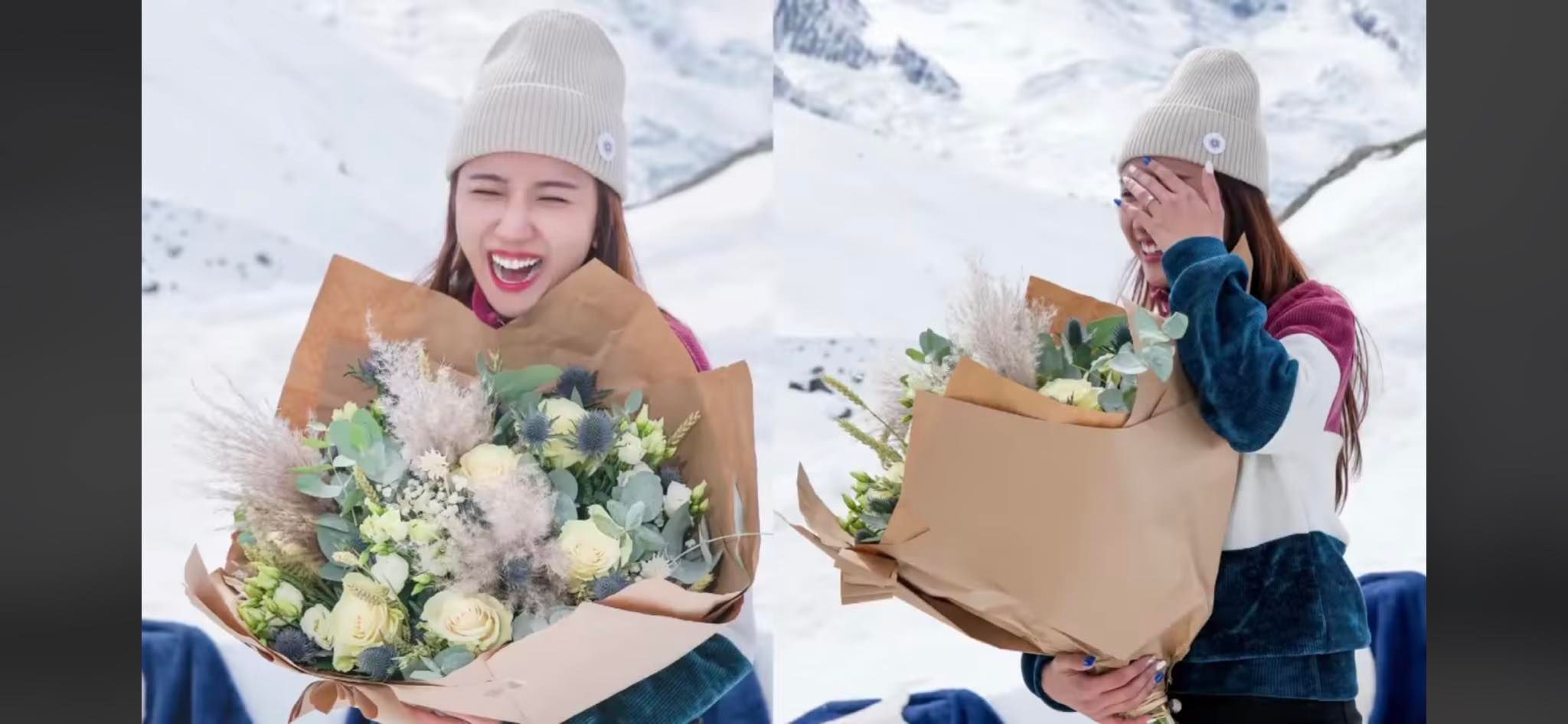 朱浩仁阿尔卑斯山求婚成功 甜蜜告白:一直都认定她就是那个人