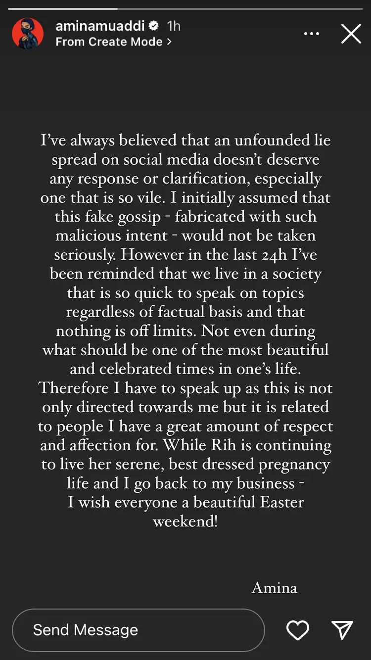 蕾哈娜男友没偷吃！ 小三亲辟谣爆料网民道歉