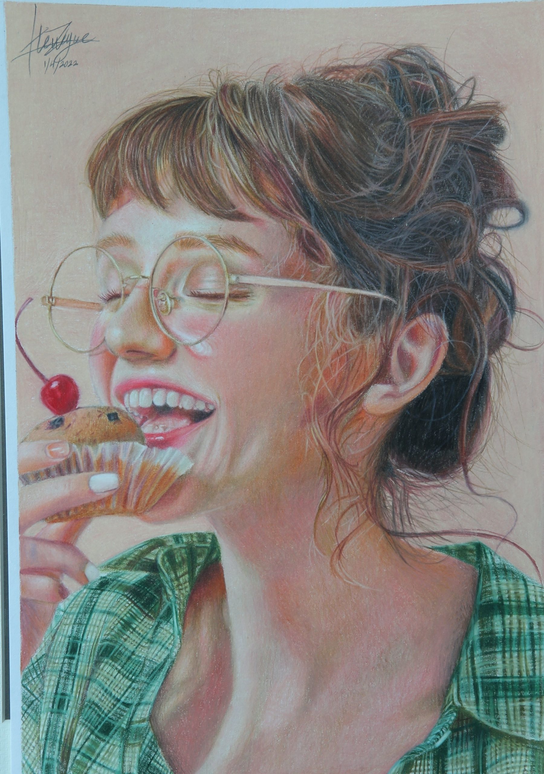 霹：21日见报／封底主文／【乐活频道】/16岁少女丘紫月爱画画·宠物画治愈人心