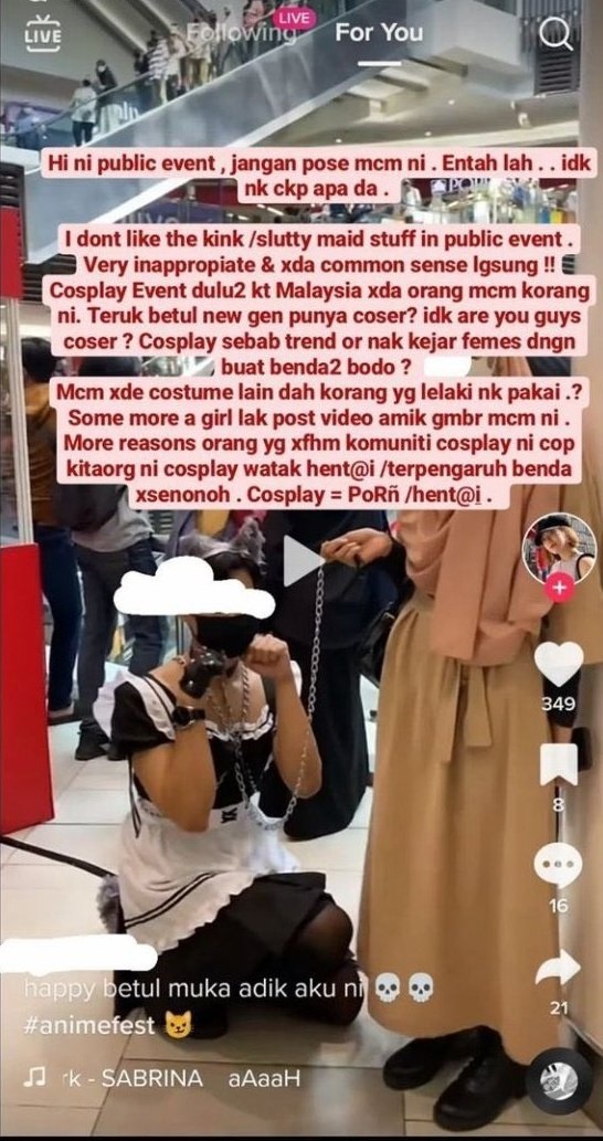 动漫节上穿女仆装扮猫·男子：有人威胁杀我 我道歉