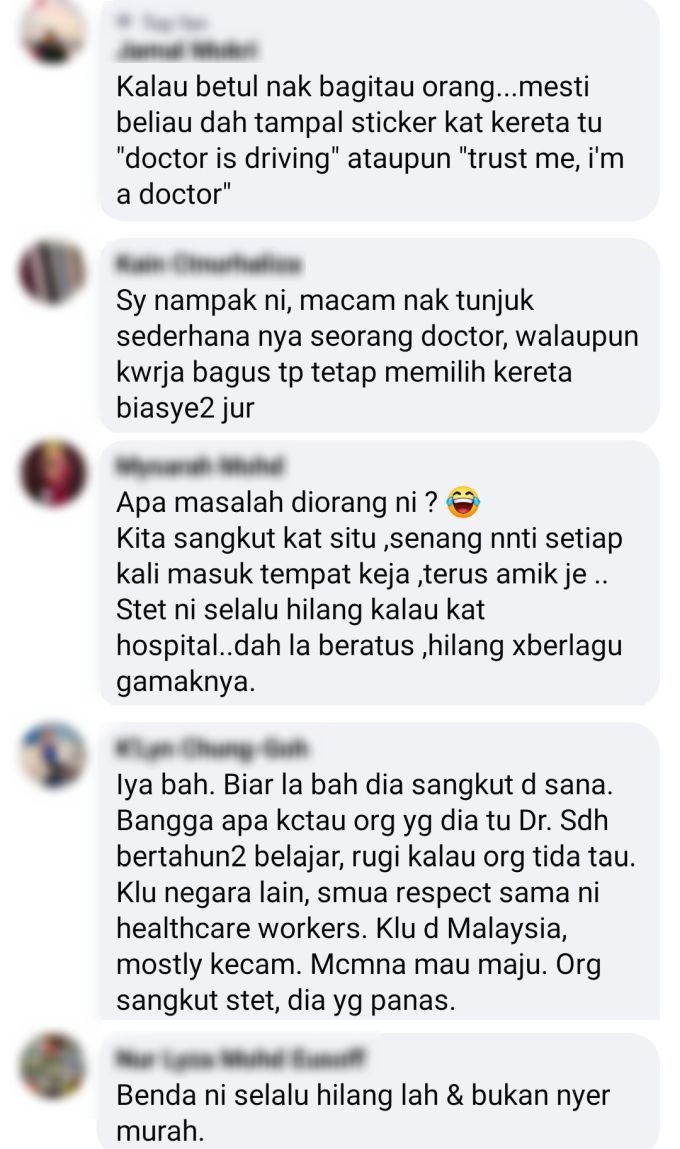 听诊器挂车上被网抨 医生反驳:若要炫耀就挂颈上逛菜市场了!