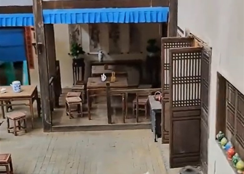 拼盘／男子用20天制微缩模型　手工还原古装剧场景