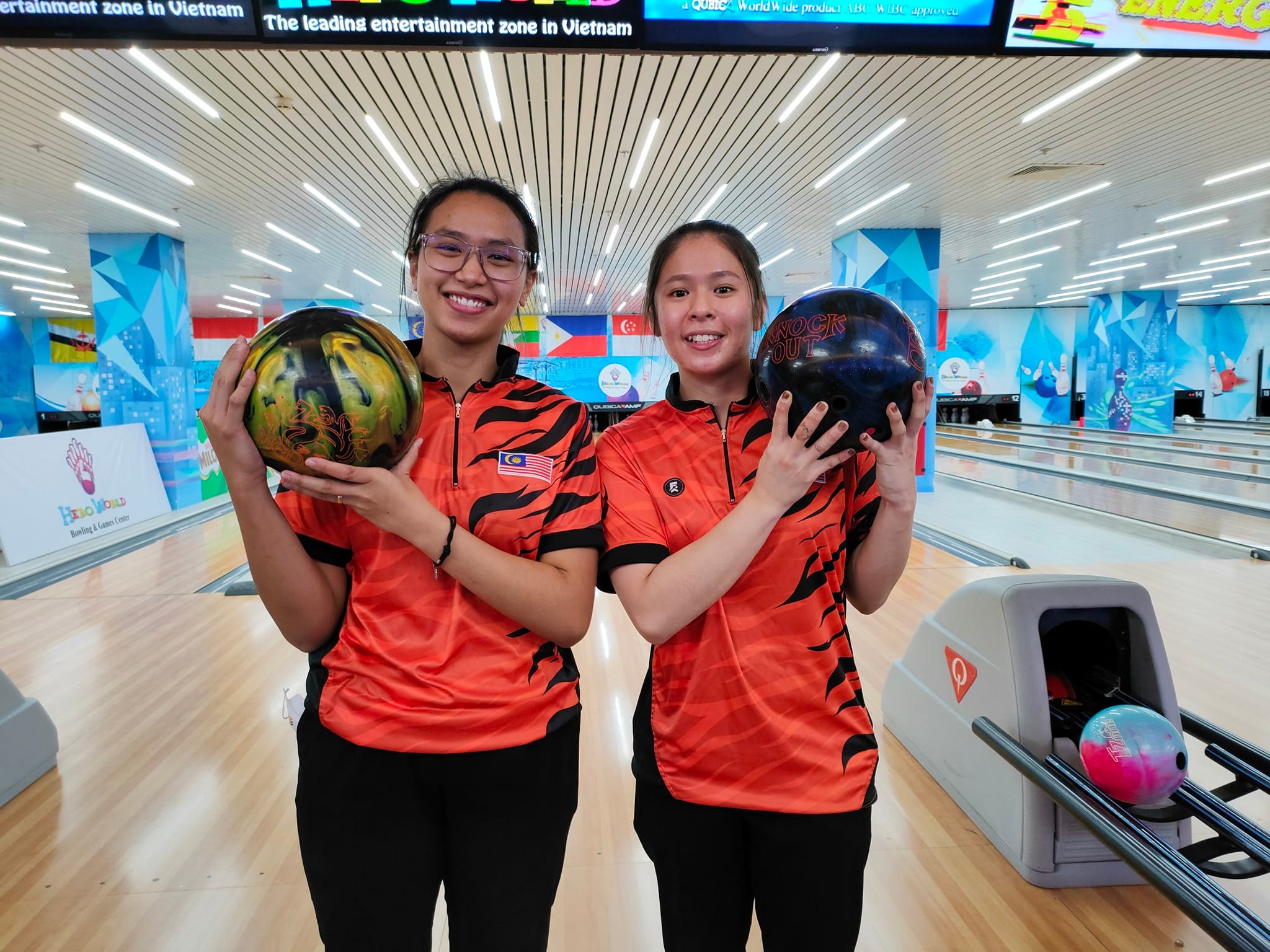 河内东运会保龄球赛  大马摘女双人铜牌