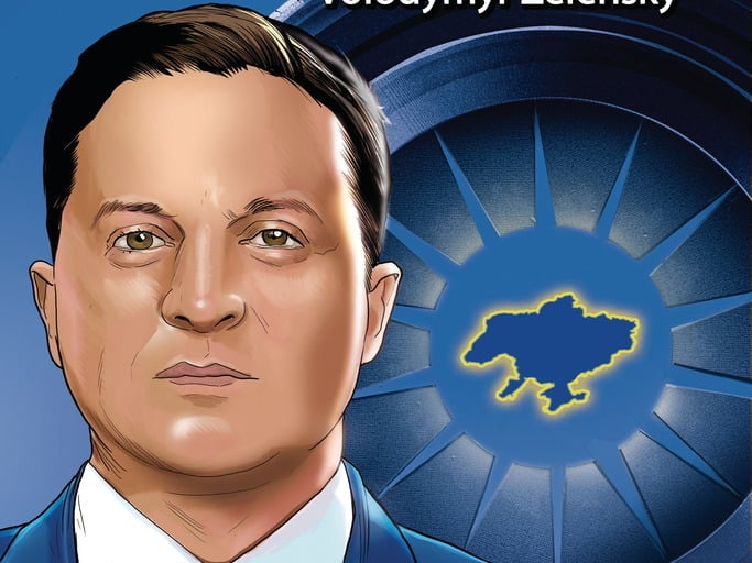 泽连斯基自传漫画出版 纪录由喜剧演员成战争英雄